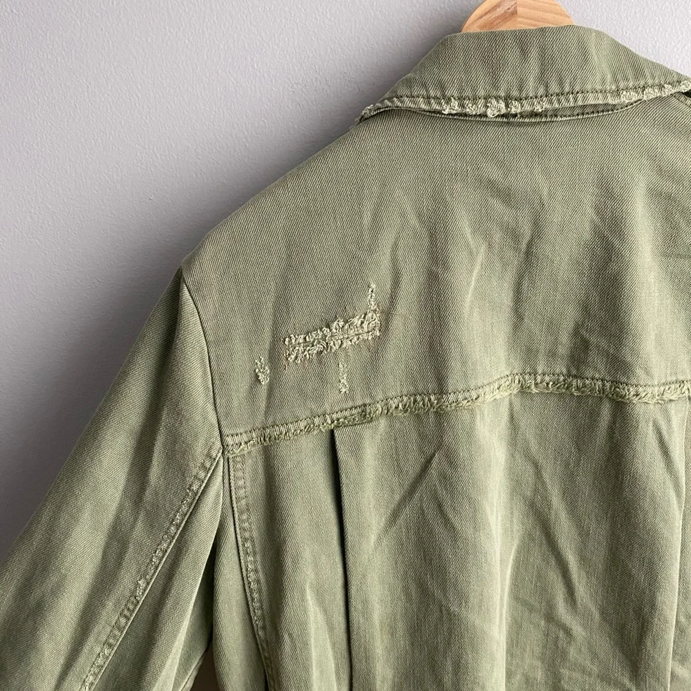 Free People Olive Green Utility Jacket